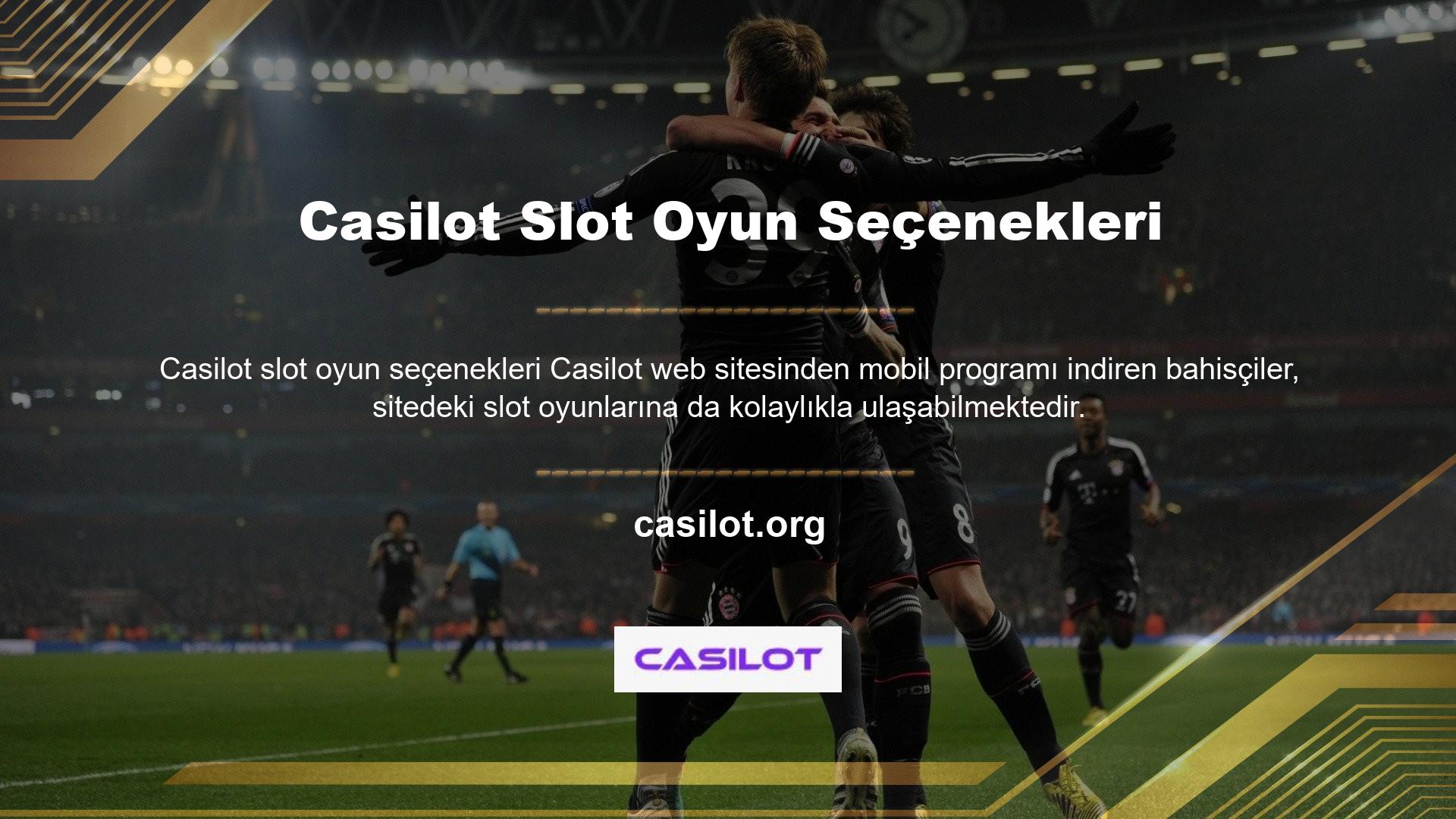 Casilot, web sitesinde hemen hemen herkesin keyif alabileceği ve keyif alabileceği birçok harika oyun yayınlıyor